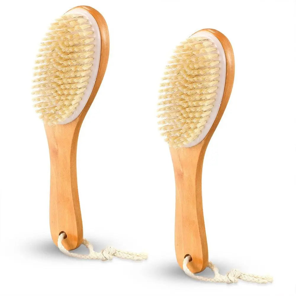 Portable Boar Bristle Body Brush