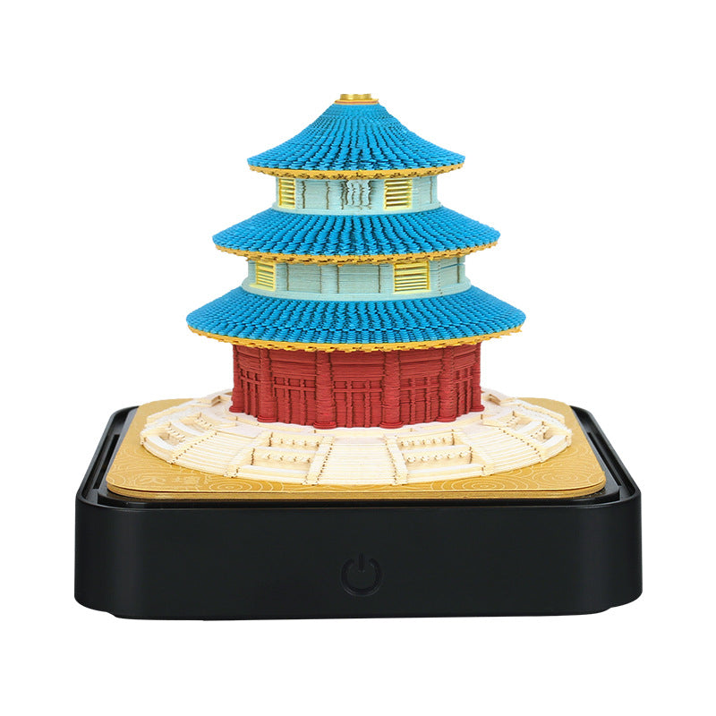 3D Three-Dimensional Note Paper Earth Model Paper Carving Calendar Note Book Ornaments