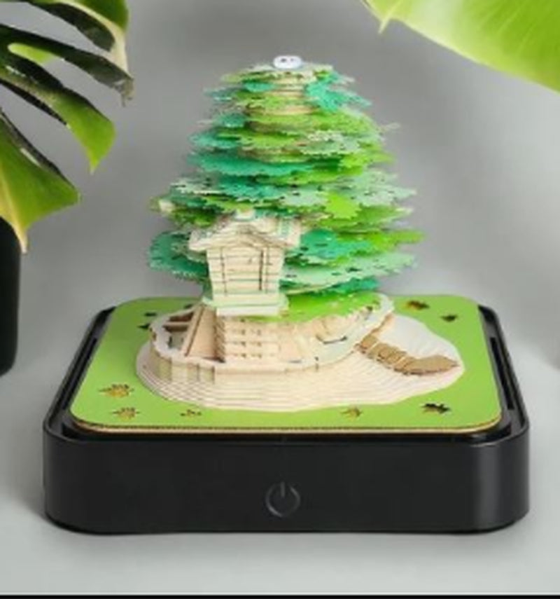 3D Three-Dimensional Note Paper Earth Model Paper Carving Calendar Note Book Ornaments