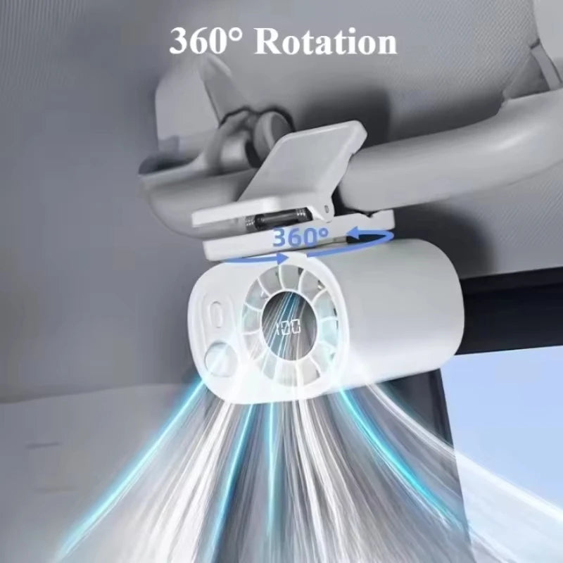 Car Clip On Fan 360° Rotatable