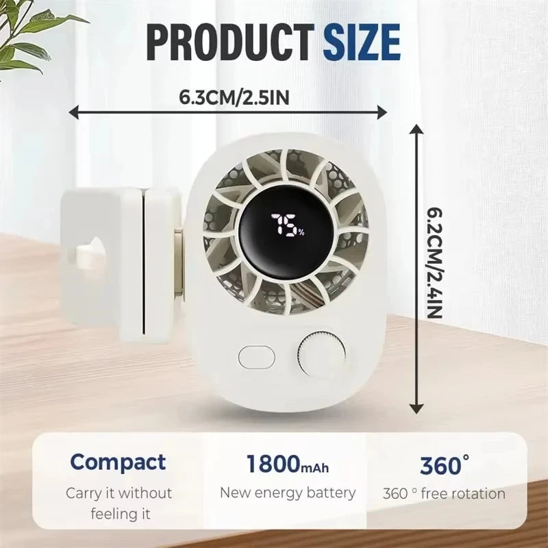 Car Clip On Fan 360° Rotatable