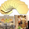 3D Hexagon Mirror Wall Stickers