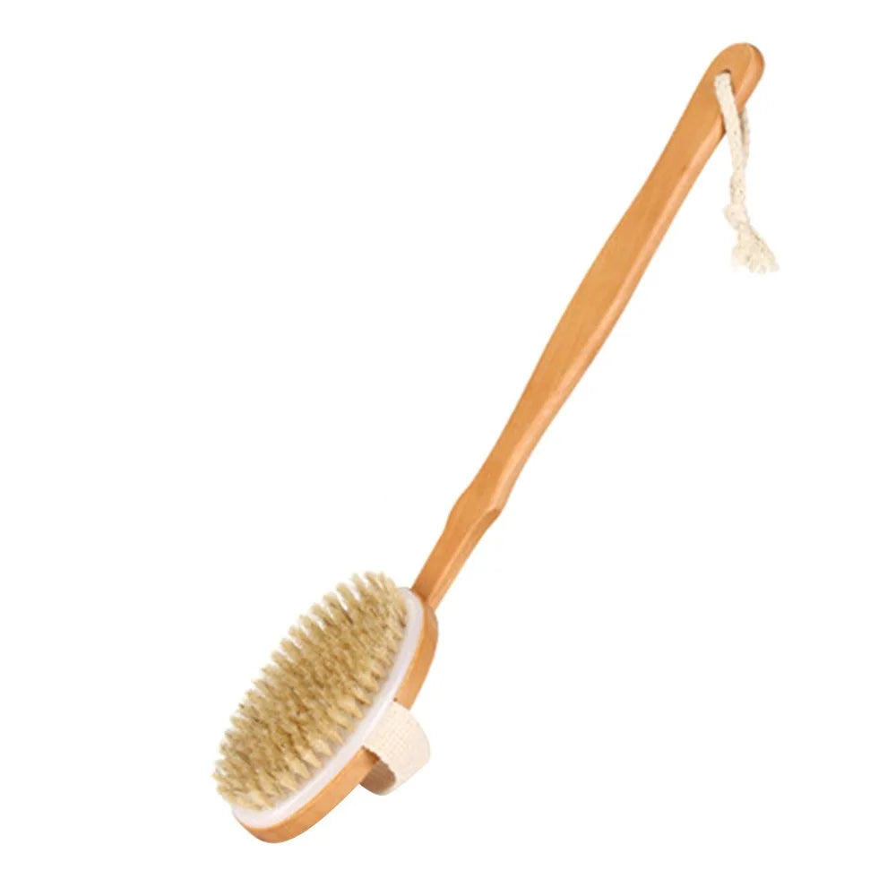 Portable Boar Bristle Body Brush