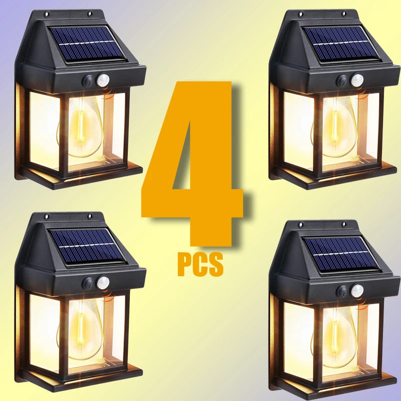 Solar-Powered Outdoor Wall Light