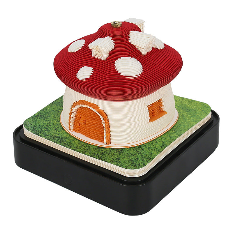 3D Three-Dimensional Note Paper Earth Model Paper Carving Calendar Note Book Ornaments