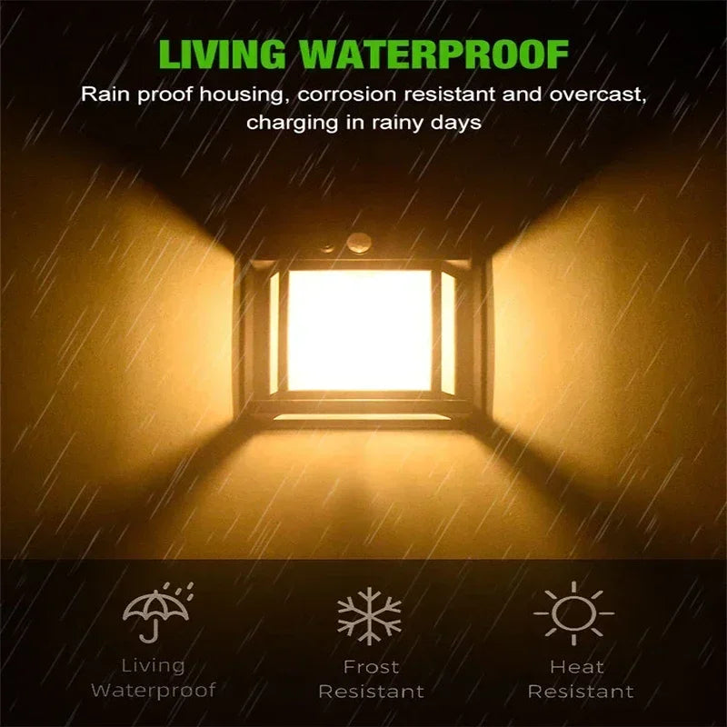 Solar-Powered Outdoor Wall Light